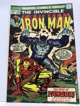 The Invincible Iron Man 56 March 1973 Unread Vintage Avengers