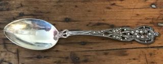Vintage Lily Of The Valley Floral Handle Sterling Silver Spoon - Watson Co.