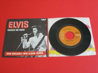 Elvis Presley Raised On Rock Rca Apbo - 0088 45 W/sleeve Near