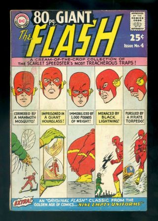 80 Page Giant 4 (the Flash) Dc 1964 Vg