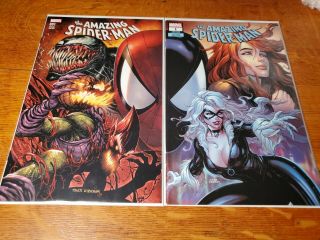 Spider - Man 801 & 1 Unknown Comics Kirkham Connecting Variant Set Of 2