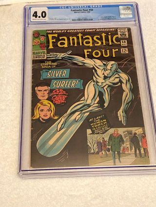 Fantastic Four 50 (may 1966,  Marvel).  Newly Graded.  Cgc 4.  0.