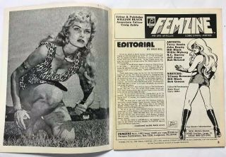 1981 Femzine 1 Sheena Irish McCalla Phantom Lady Paragon All Girls Squad Pin - up 2
