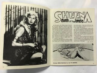 1981 Femzine 1 Sheena Irish McCalla Phantom Lady Paragon All Girls Squad Pin - up 5