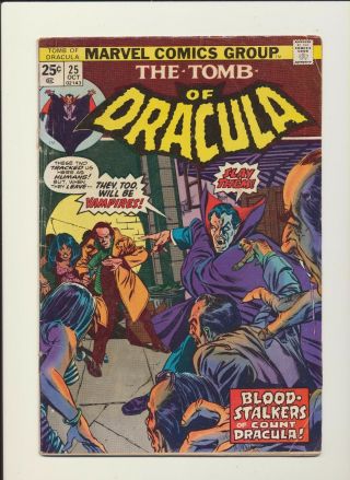 Tomb Of Dracula 25 1st App Hannibal King Marvel 1974 See Scans And Pics Wow