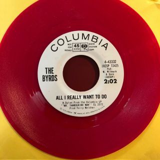 Byrds All I Really Want To Do (both Sides) Columbia Red Wax Promo