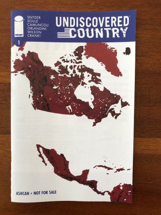Sdcc 2019 Retailer Exclusive Variant Image Comics Undiscovered Country 1 Ashcan