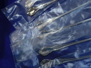 FINE ARTS SOUTHERN COLONIAL STERLING SILVER ICED TEA SPOON - B T 5