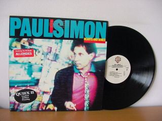 Paul Simon " Hearts And Bones " Promo Quiex Ii Audiophile Lp From 1983 (wb 23942).