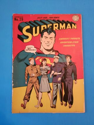 Superman 29 July - Aug 1944 Issue Golden Age Complete and Non restored 2