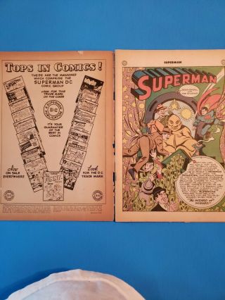 Superman 29 July - Aug 1944 Issue Golden Age Complete and Non restored 4