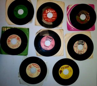 EIGHT RARE VINTAGE ISIDRO LOPEZ 45 RPM RECORDS ALL SONGS LISTED BELOW 2