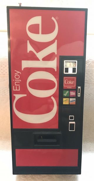 1984 Coke Coca - Cola Vending Machine Am/fm Radio W/antenna 7.  5 " Transistor
