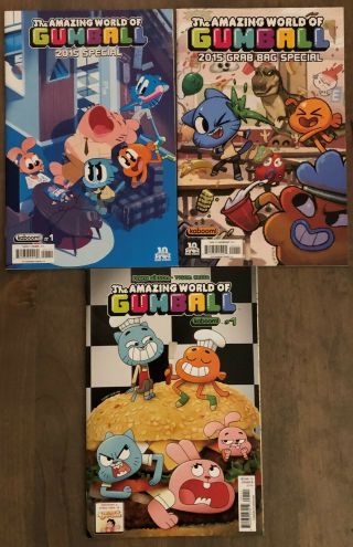 The World Of Gumball Comic Run Complete 1 - 8 And More 2014 2015 Kaboom