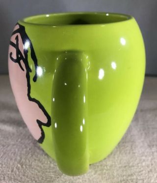 Charlie Brown Mug Green w/Large Cute Face Peanuts Worldwide LLC 2010 Ceramic 5