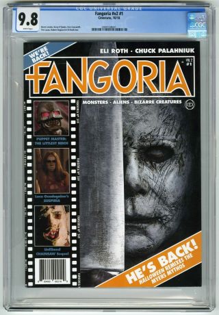 Fangoria V2 1 (cinestate,  2018) Cgc 9.  8 White Pages / Highest Graded Halloween
