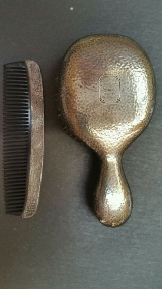 Very Rare Antique 1923 Robinsons Cup Sterling Silver Trophy Comb Set (stamped)