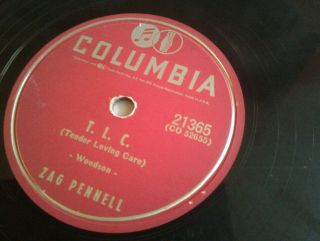 1955 HILLBILLY 78 ZAG PENNELL I ' m Doing All Right / T.  L.  C.  Columbia 21365 EX NM 3