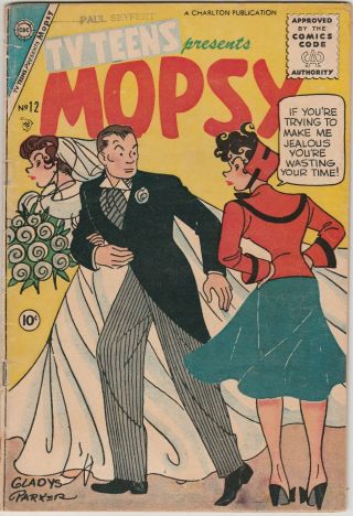 Tv Teens Presents Mopsy Volume 2,  Number 12,  April 1956 Fair