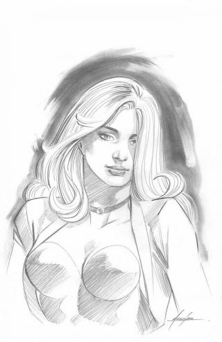 Art Sketch Commission Black Canary By Mike Grell