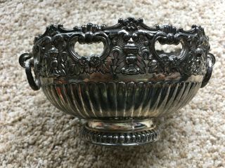 Vintage Fb Rogers Silver Plate Monteith Bowl