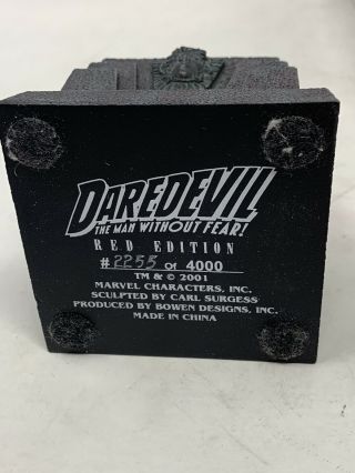 Marvel Randy Bowen Designs DareDevil Small Scale Painted Statue Red /4000 w Box 5