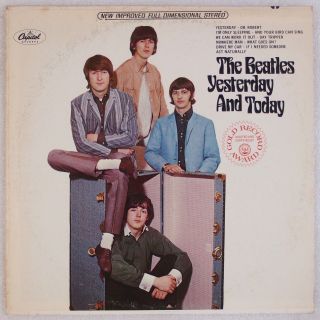 The Beatles: Yesterday And Today Us Capitol ’76 Orange Label Trunk Cover Vg,  Lp