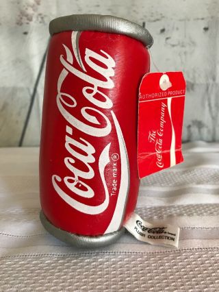 Vintage Coca Cola Plush Coke Can Stuffed Always Coke Vinyl Play By Play 8 " T 1996