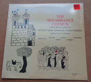 Renaissance Chorus Isaac/des Pres/tallis/ruffo Counterpoint/esoteric 5546