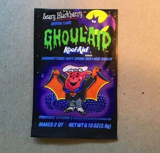 Ghoul Aid Kool Aid Extremely Rare Vintage Retro Halloween Scary Blackberry 1996