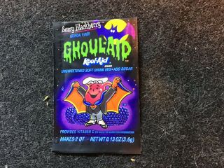 GHOUL AID KOOL AID EXTREMELY RARE VINTAGE RETRO HALLOWEEN SCARY BLACKBERRY 1996 4