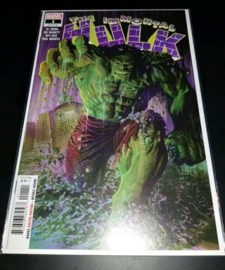 The Immortal Hulk 1 1st Print Nm/m Alex Ross Cover Marvel Comics | Avengers