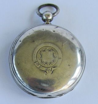 Antique Silver Cased Waltham Pocket Watch - Birminhham 1883 (spares)