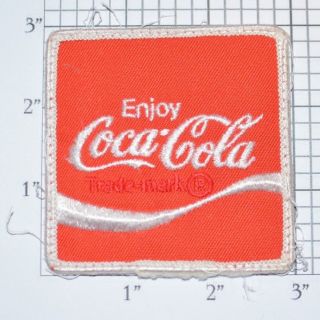 Enjoy Coca Cola Authentic Vintage Embroidered Patch Delivery Driver Uniform Logo