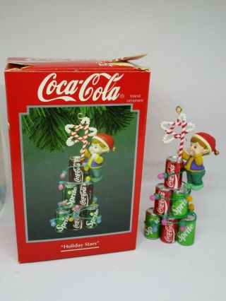 Enesco Coca Cola Holiday Stars Christmas Ornament 599746 1994