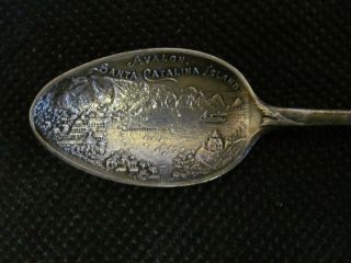 Avalon Santa Catalina Island,  California Sterling Silver.  925 Spoon,  Not Cleaned,