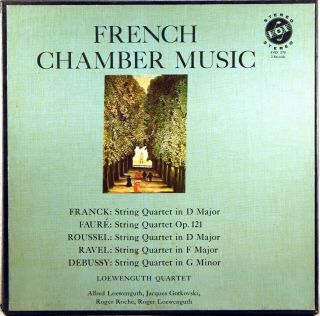 3 Lp Vox Box Ed1 French Chamber Music Loewenguth Quartet Faure Ravel Svbx - 570 Nm