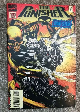 Punisher 100 Variant Rare Htf Marvel Comics 1995 Michael Golden Variant Cover