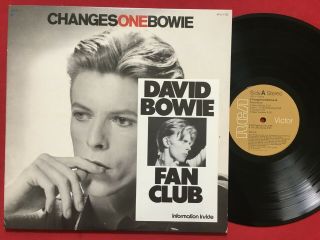 David Bowie Changesonebowie Lp (1976),  Fan Club Insert Rca Apl1 - 1732