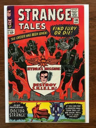 Strange Tales 136 Nm - 9.  2 White Pages Newstand Quality Bright Color Gloss