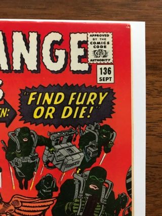 Strange Tales 136 NM - 9.  2 White Pages Newstand Quality Bright Color Gloss 3