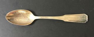 Antique Sterling Silver Tea Spoon Souvenir Columbia Co Court House Wi R Wallace