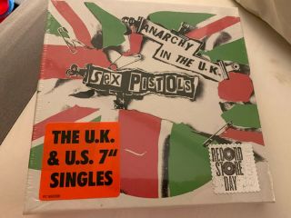 Sex Pistols Anarchy In The Uk Limited Rsd 2017 Vinyl 5 X 7 " Single Box Set.