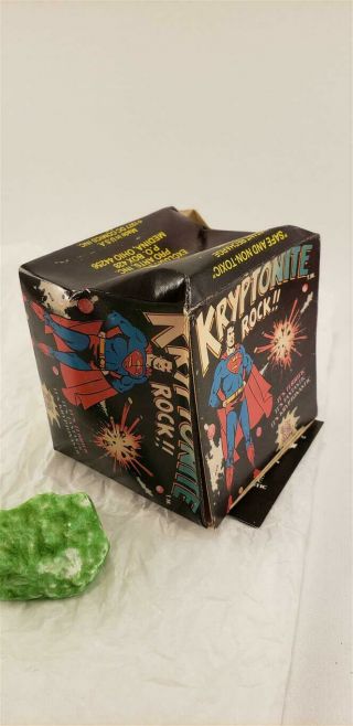Vintage 1977 Superman Kryptonite Rock DC Comics Glow in Dark 4