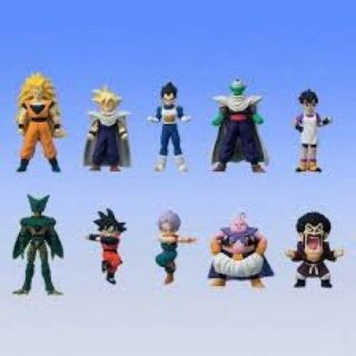 Dragon Ball Z Full Color R Part1 10 Miniature Figures Full Set Rare