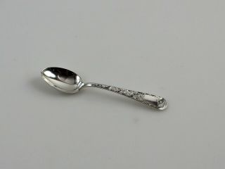 Kirk Old Maryland Engraved Sterling Silver Demitasse Spoon (s) - 4 1/8 " - No Mono