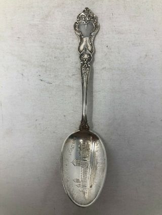 Paye & Baker Sterling Silver Souvenir Spoon Waltham Watch Factory Massachusetts