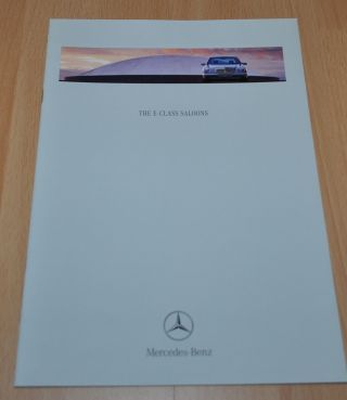 Mercedes Benz W210 E - Class Brochure Prospekt 0498