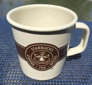 Starbucks Collector 2016 Enamel Tin 14fl.  Oz Coffee Tea Spices Mug