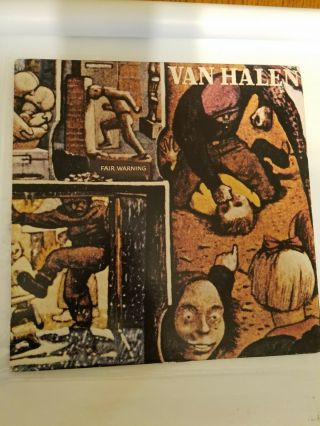 Van Halen Fair Warning 1st Pressing 1981 Sleeve Near Vinyl